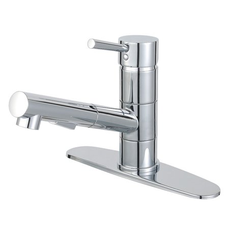 GOURMETIER LS8401DL Concord Single-Handle Pull-Out Kitchen Faucet, Polished Chrome LS8401DL